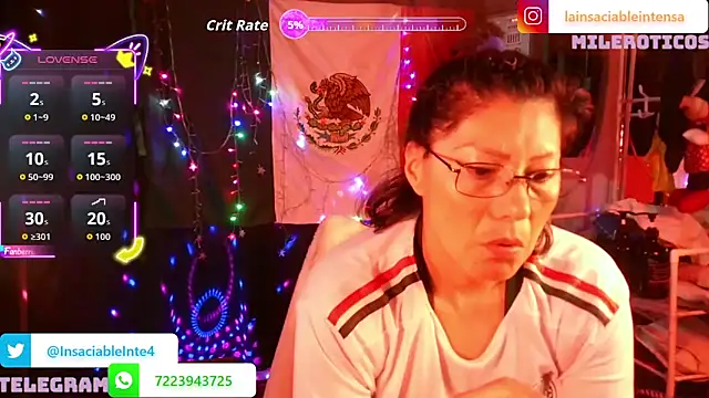 Snapshot of LaInsaciableIntensa chatting on June 2026 01:43:01 AM LaInsaciableIntensa online show from June 2026 01:43:01 AM