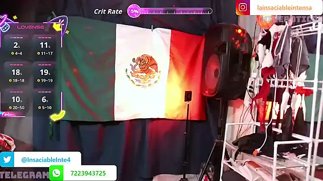 Snapshot of LaInsaciableIntensa chatting on December 2025 01:55:02 AM LaInsaciableIntensa online show from December 2025 01:55:02 AM