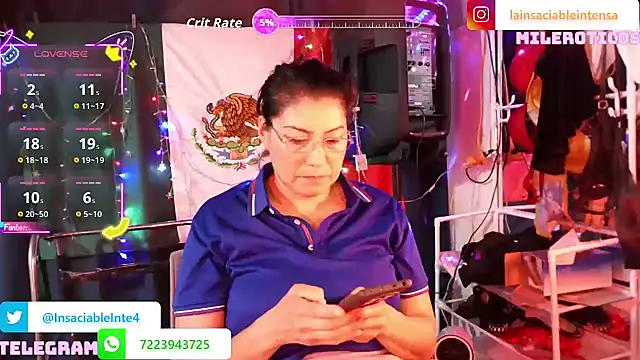 Snapshot of LaInsaciableIntensa chatting on April 2026 01:36:02 AM LaInsaciableIntensa online show from April 2026 01:36:02 AM