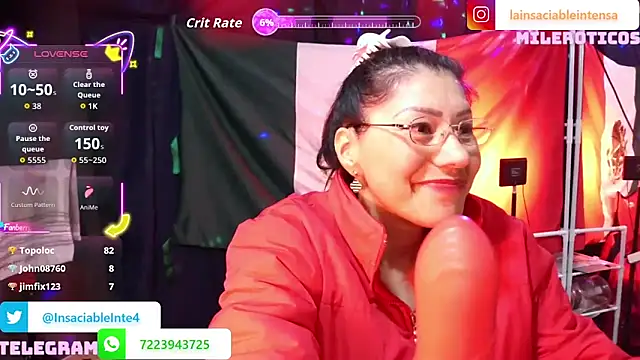 LaInsaciableIntensa online show from September 2025 02:38:02 AM