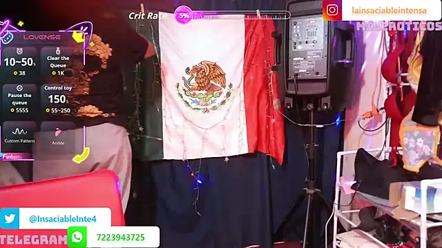 Snapshot of LaInsaciableIntensa chatting on May 2026 12:49:01 AM LaInsaciableIntensa online show from May 2026 12:49:01 AM