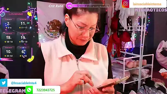 LaInsaciableIntensa online show from March 2026 02:18:01 AM