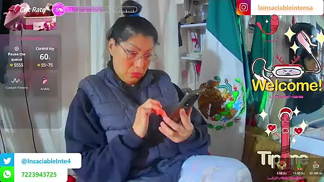 LaInsaciableIntensa online show from March 2025 01:20:02 PM
