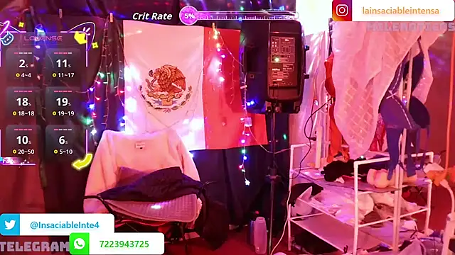 LaInsaciableIntensa online show from March 2026 01:27:01 AM