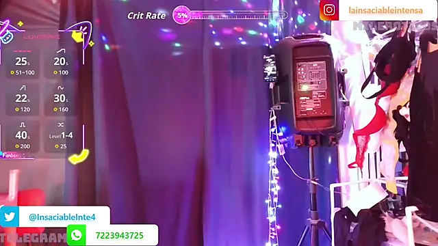 Snapshot of LaInsaciableIntensa chatting on May 2026 01:27:01 AM LaInsaciableIntensa online show from May 2026 01:27:01 AM