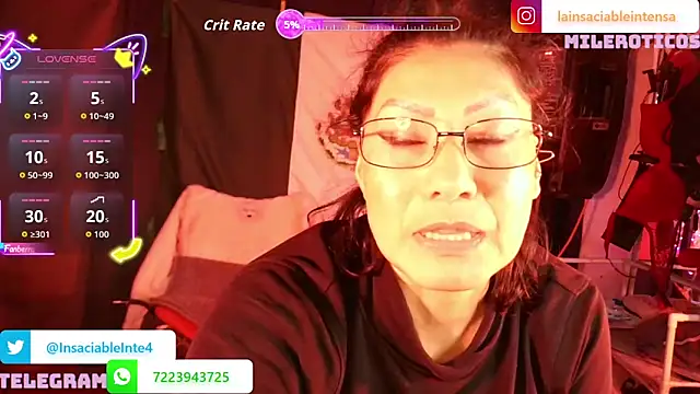 Snapshot of LaInsaciableIntensa chatting on June 2026 01:39:01 AM LaInsaciableIntensa online show from June 2026 01:39:01 AM