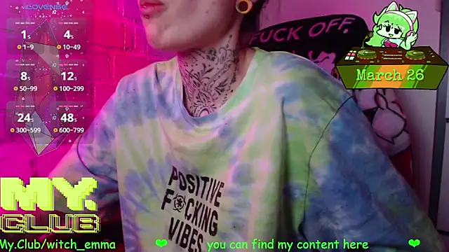 Witch Emma online show from March 2026 07:45:02 PM