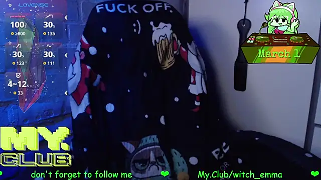 Witch Emma online show from March 2026 08:58:01 AM