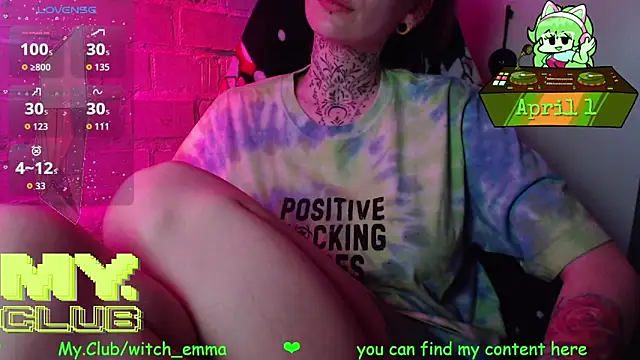 Witch Emma online show from April 2026 01:52:02 PM