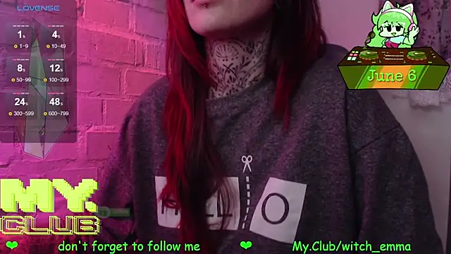 Witch Emma online show from June 2026 05:56:01 AM