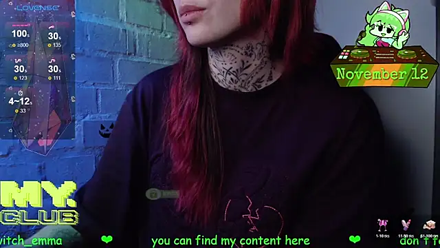 Snapshot of Witch_Emma chatting on November 2025 07:12:02 AM Witch Emma online show from November 2025 07:12:02 AM