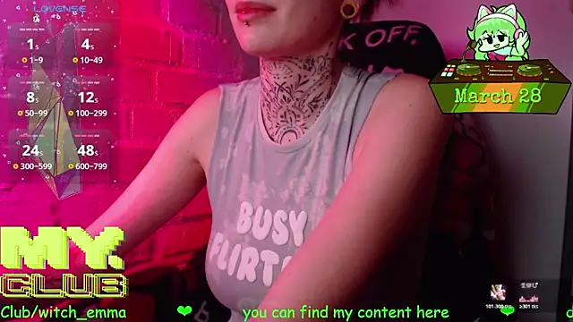 Witch Emma online show from March 2026 09:05:02 PM