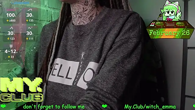 Witch Emma online show from February 2026 09:53:01 AM