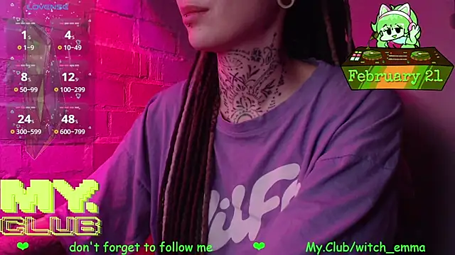 Witch Emma online show from February 2026 07:32:02 AM