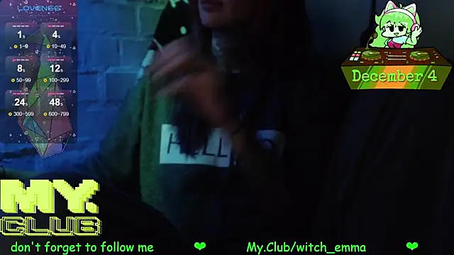 Snapshot of Witch_Emma chatting on December 2025 09:36:02 PM Witch Emma online show from December 2025 09:36:02 PM