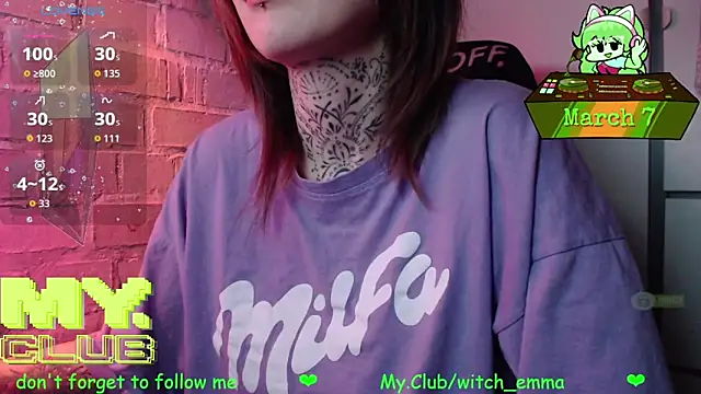 Witch Emma online show from March 2026 09:16:01 AM