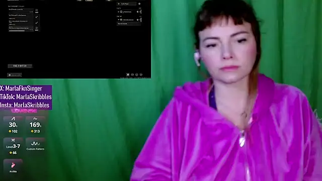 MarlaFknSinger online show from January 2025 09:19:01 AM